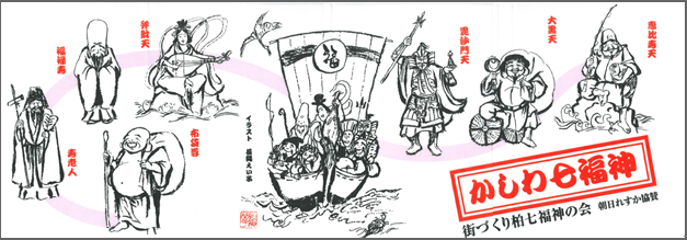 濱田七福神手ぬぐい